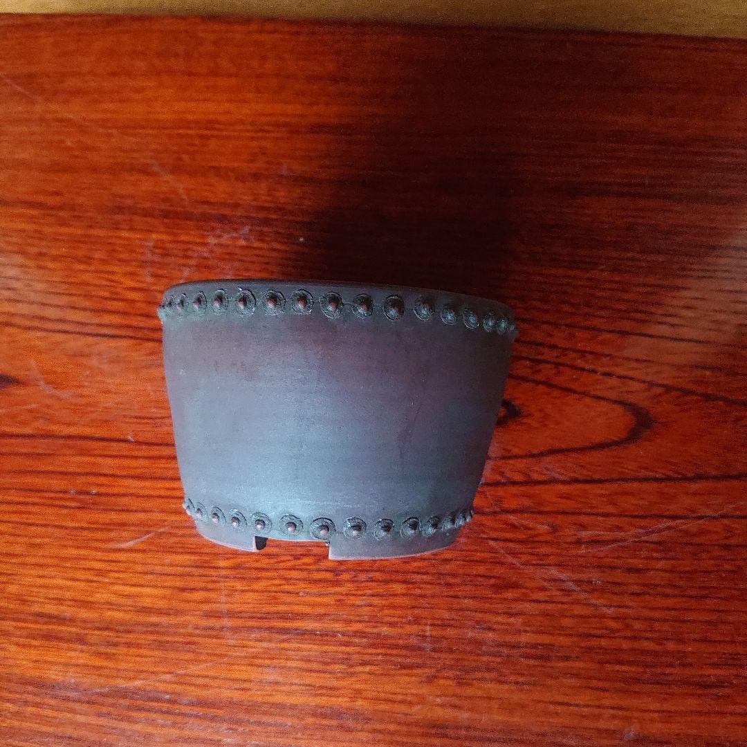 な*ン様 鋲打ち盆栽鉢 2個セット