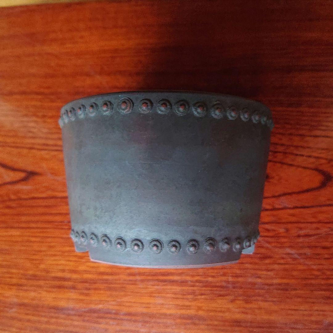 な*ン様 鋲打ち盆栽鉢 2個セット