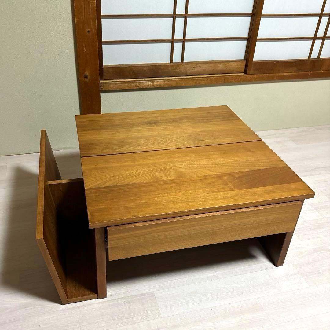 【美品】モリタインテリア TONO 昇降式 多機能 リビングテーブル