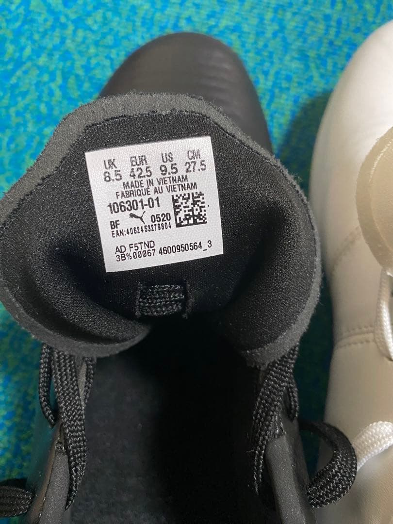 プーマ キングプロCC HG(ホワイト&ブラック)サッカースパイク 27.5cm