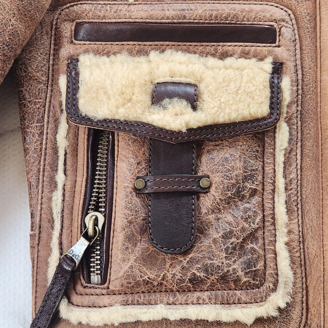 希少デザイン✨ドルチェ&ガッバーナ B-3 リアルムートン マルチポケット