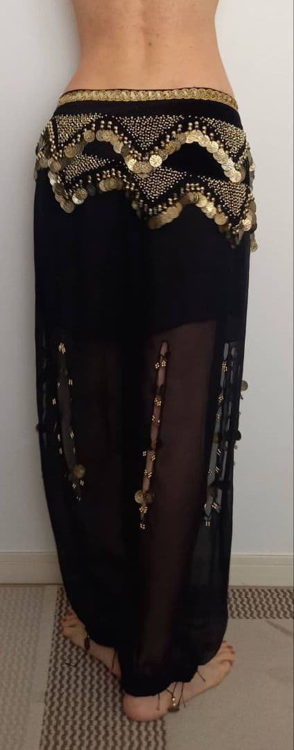 ベリーダンス衣装　三点セット　黒 送料込み