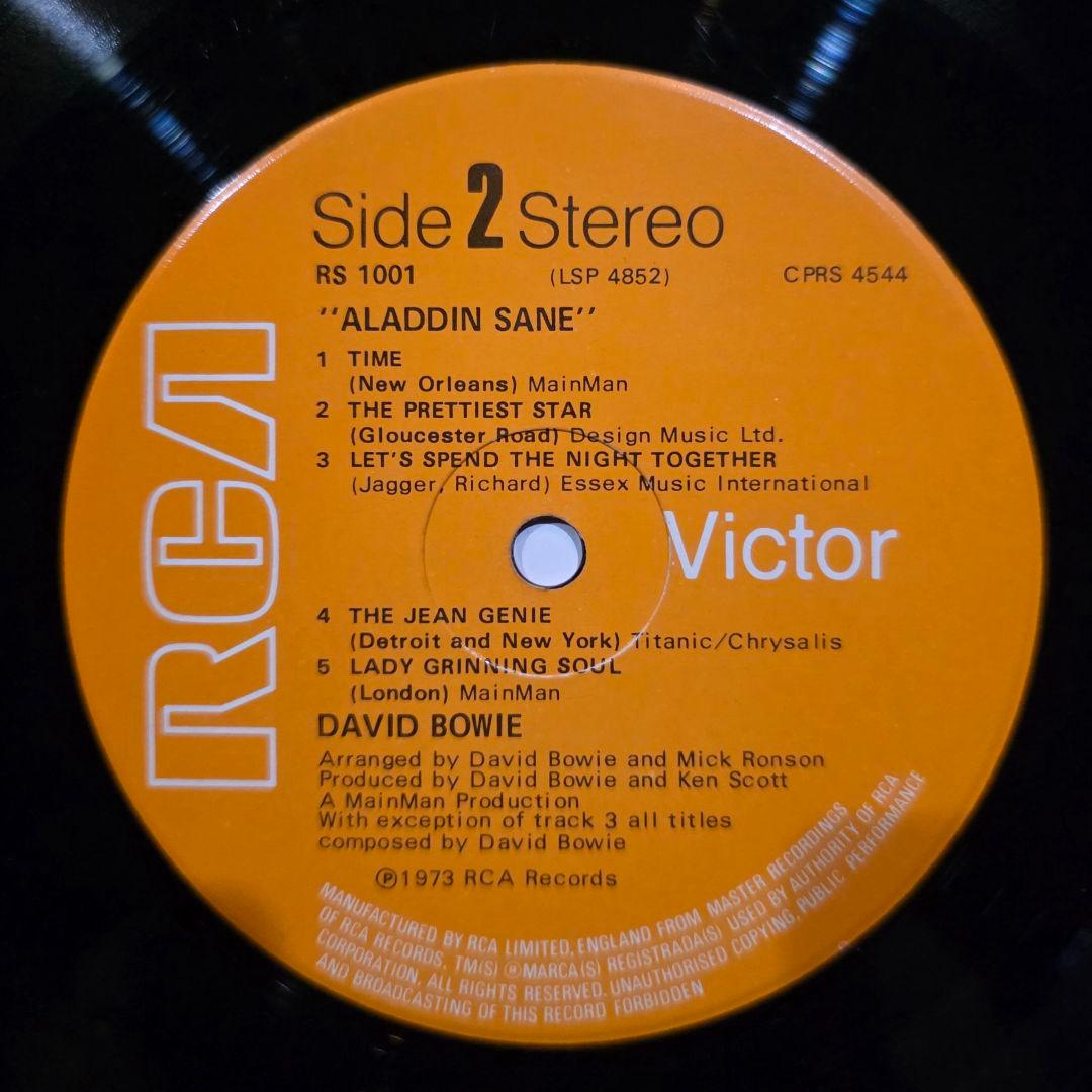 UK初版3T/3T A1 デヴィッド・ボウイ Aladdin Sane LP