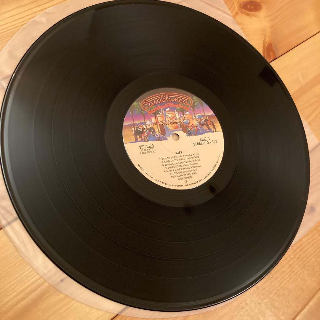 KISS ALIVE II 初回obi tatoo sticker 美品 NM