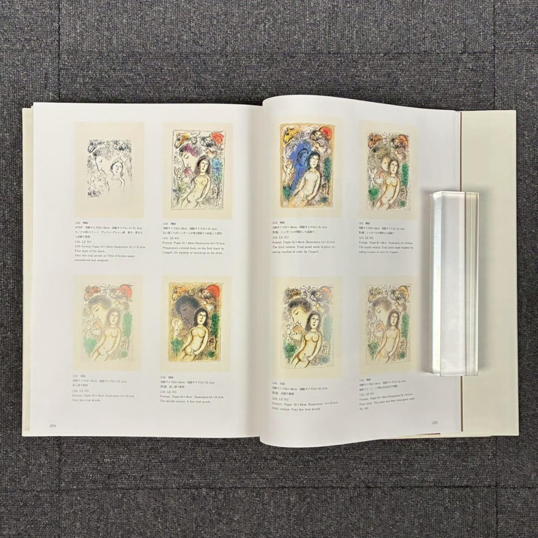 美品 シャガールリトグラフ全作品集 全3巻揃 定価15万 講談社 初版1987年