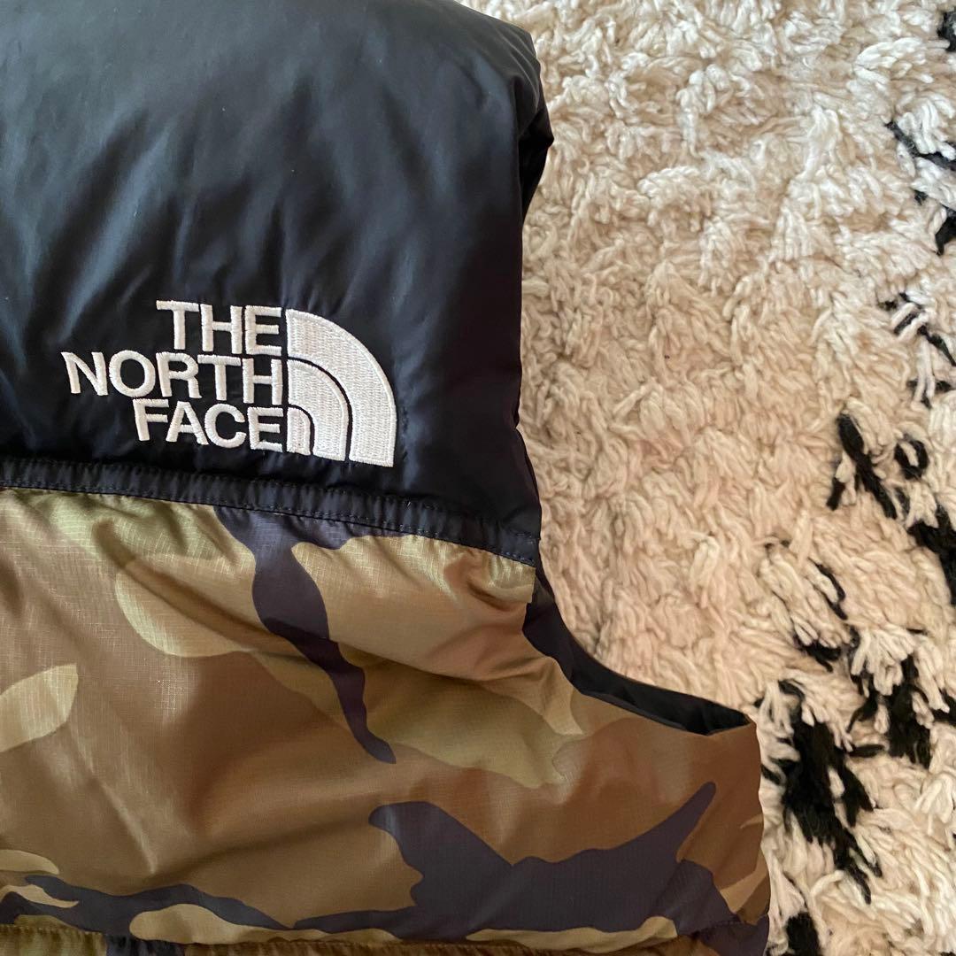 THE NORTH FACE ザノースフェイスヌプシダウンベストXL 迷彩カモ
