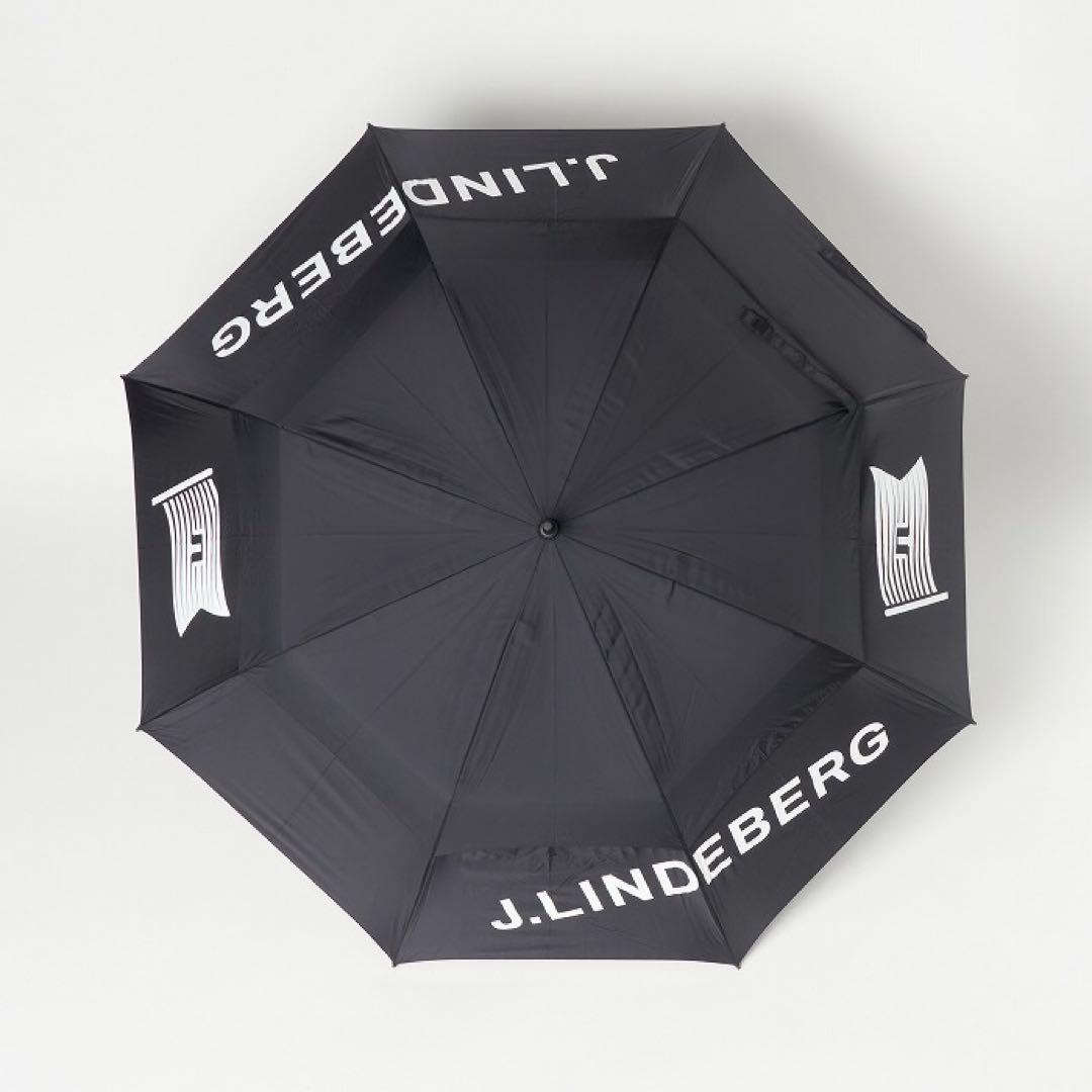 【新品未使用】J.LINDEBERG ゴルフ用傘 ブラック
