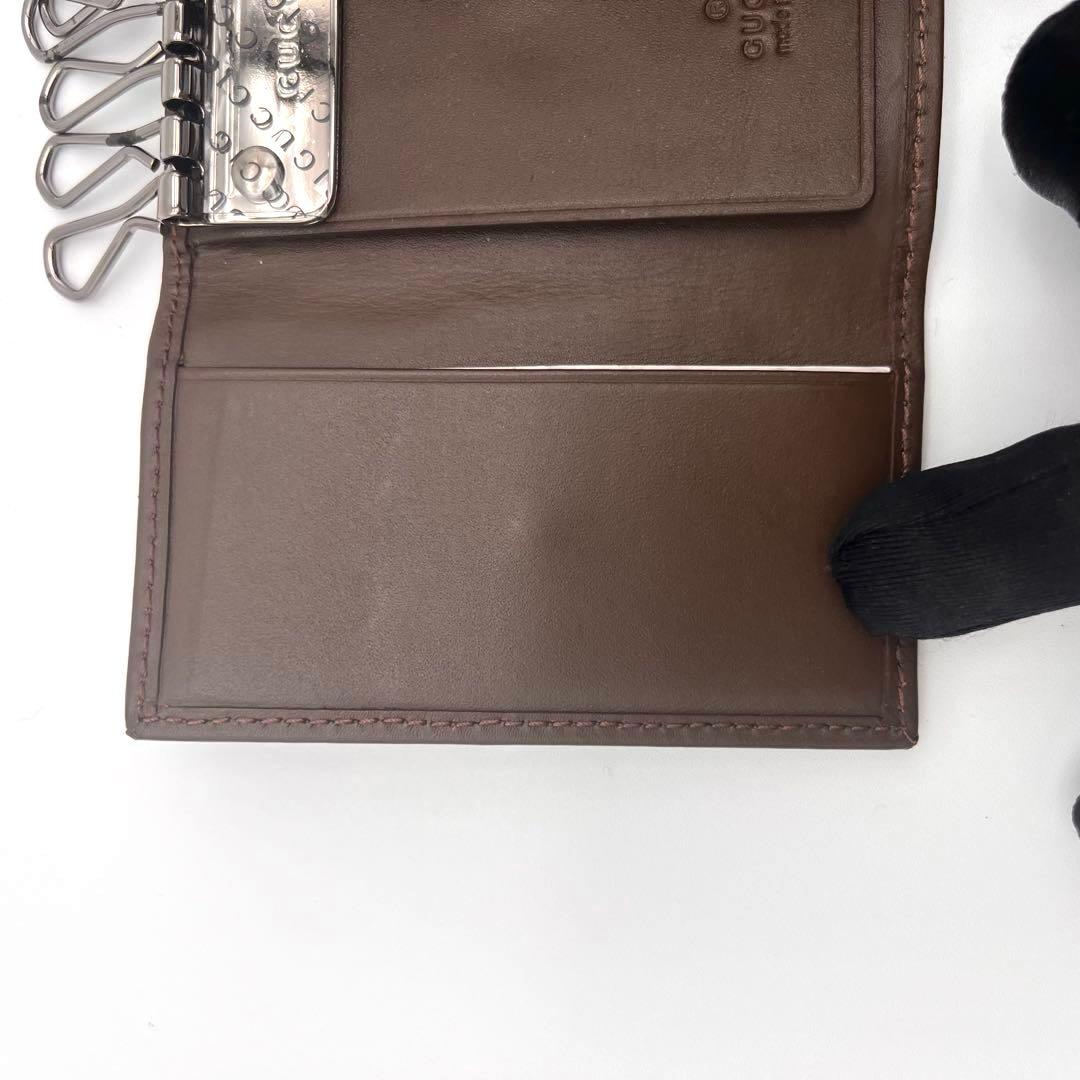 《新品》GUCCI グッチ GGモノグラム 6連 キーケース ブラウン