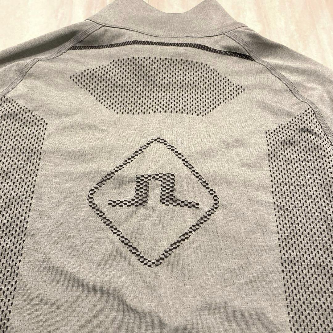 【新品.未使用】J.LINDEBERG ゴルフウェア ハーフジップ グレーL