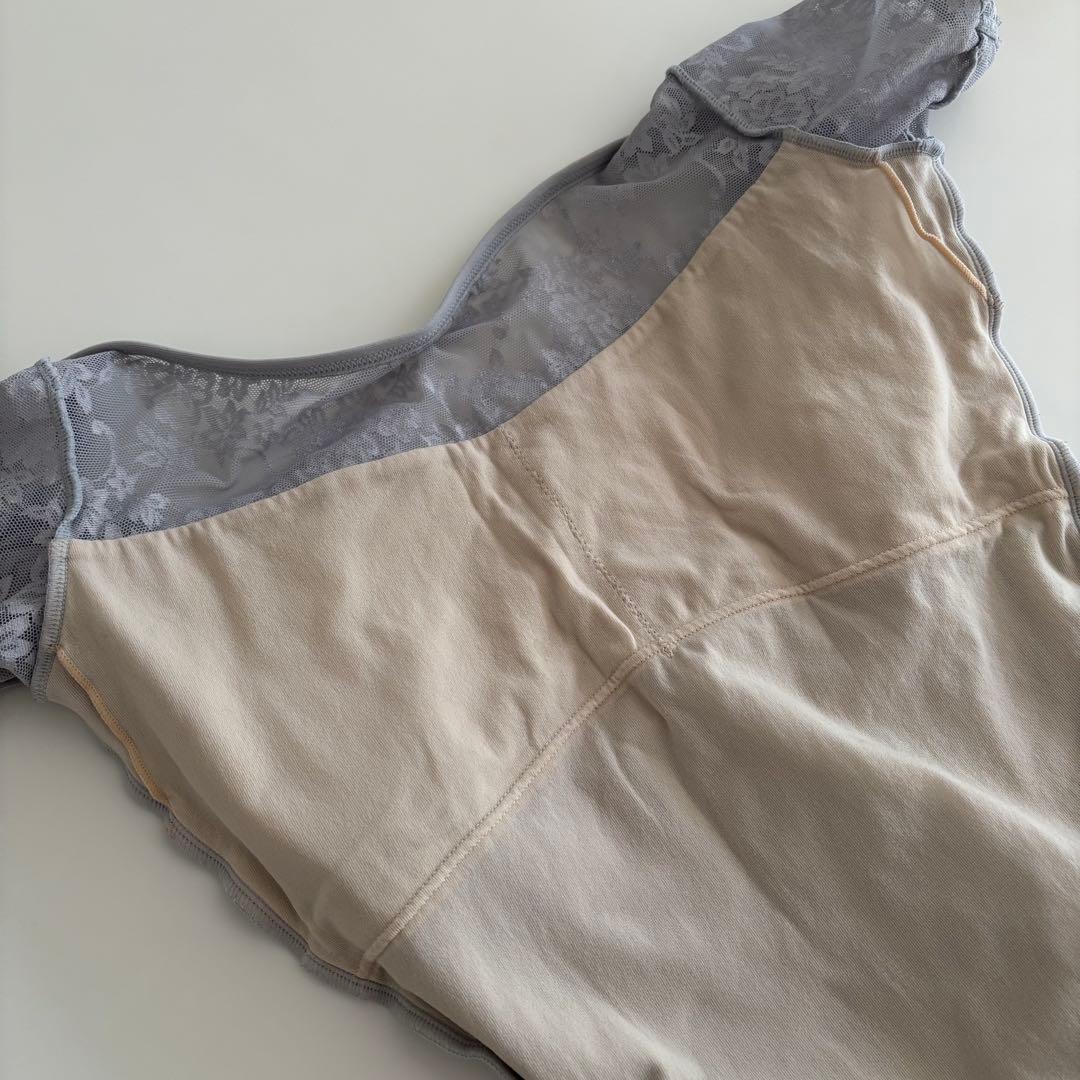 チャコット　ハーフスリーブレオタード　Sサイズ　グレー