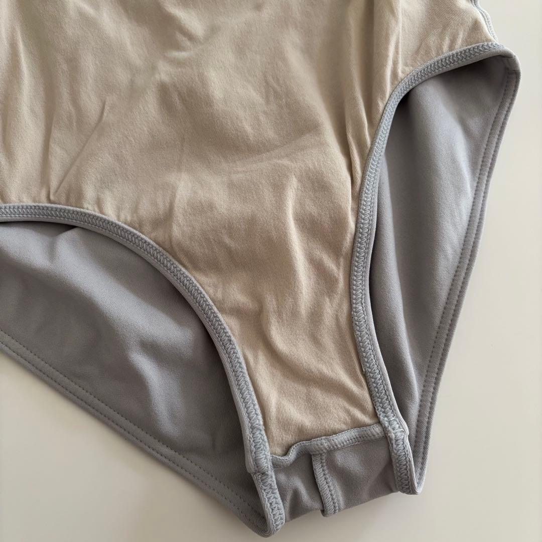 チャコット　ハーフスリーブレオタード　Sサイズ　グレー