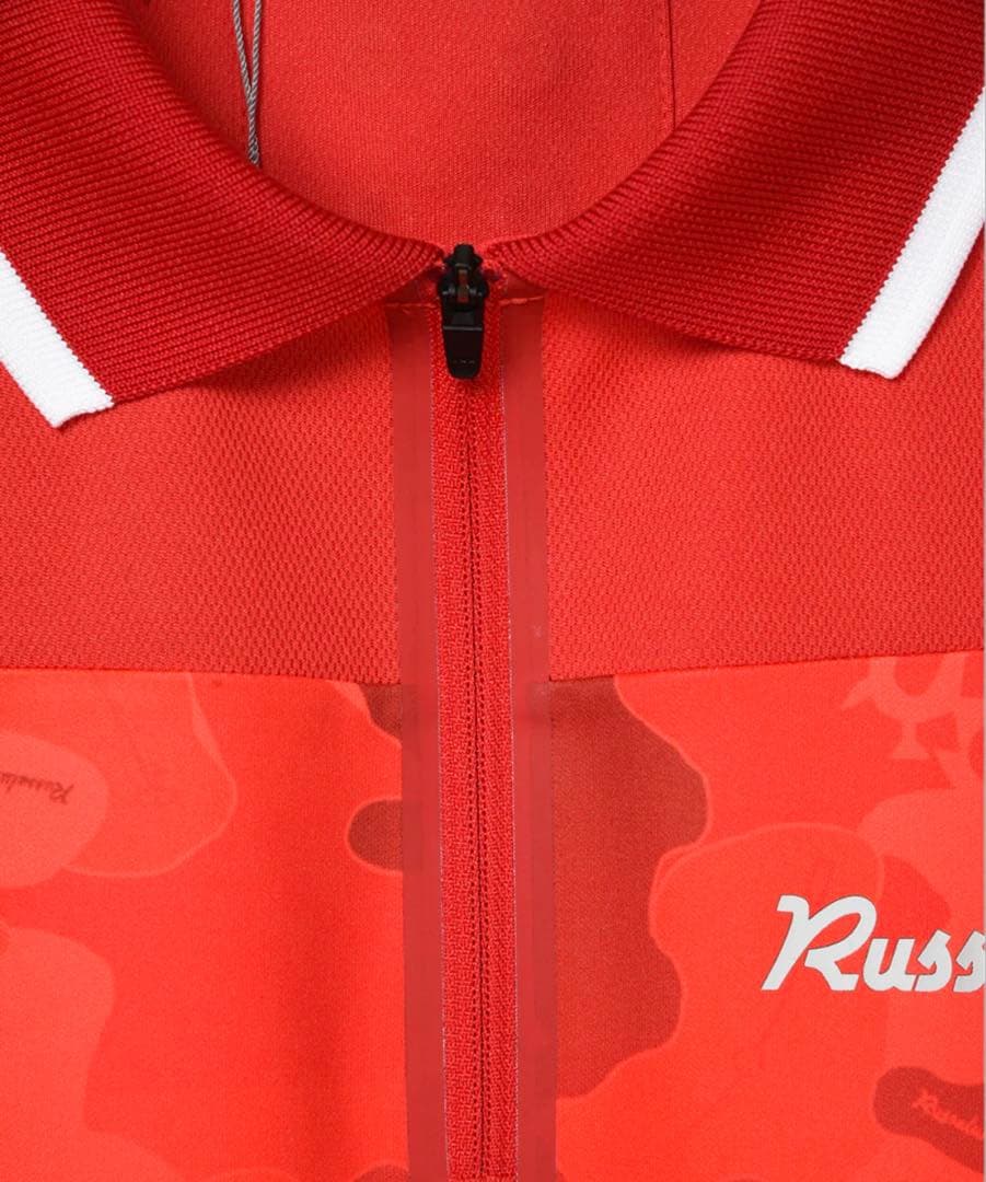 【美品】Russeluno 迷彩柄レッドシャツ サイズ5