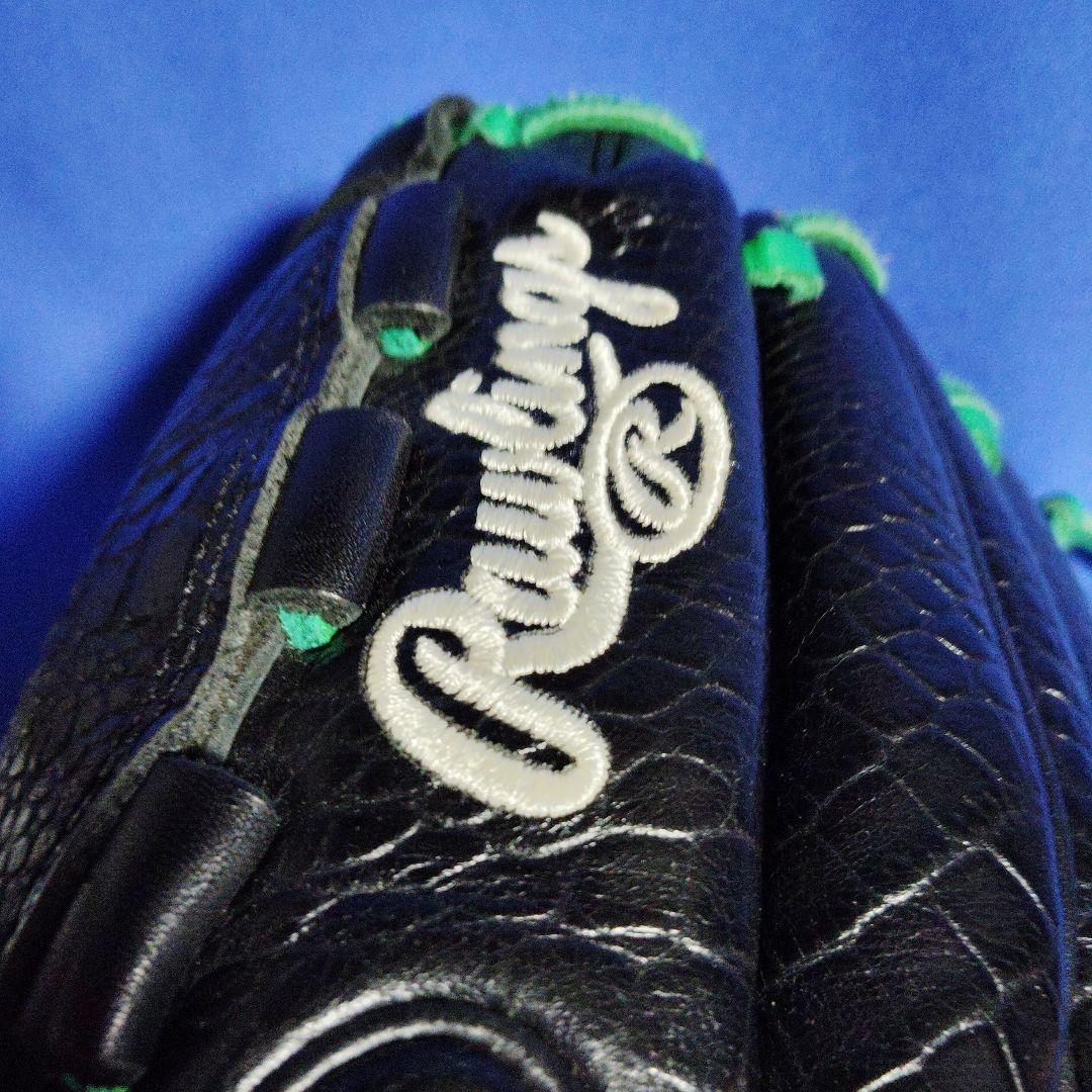 ローリングス 軟式野球グローブ 黒/緑　プロプリファード　左投げ投手用