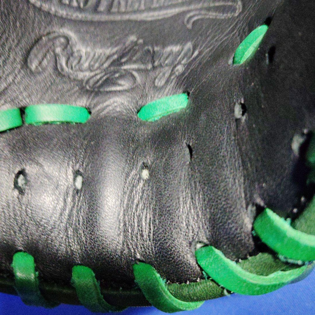 ローリングス 軟式野球グローブ 黒/緑　プロプリファード　左投げ投手用