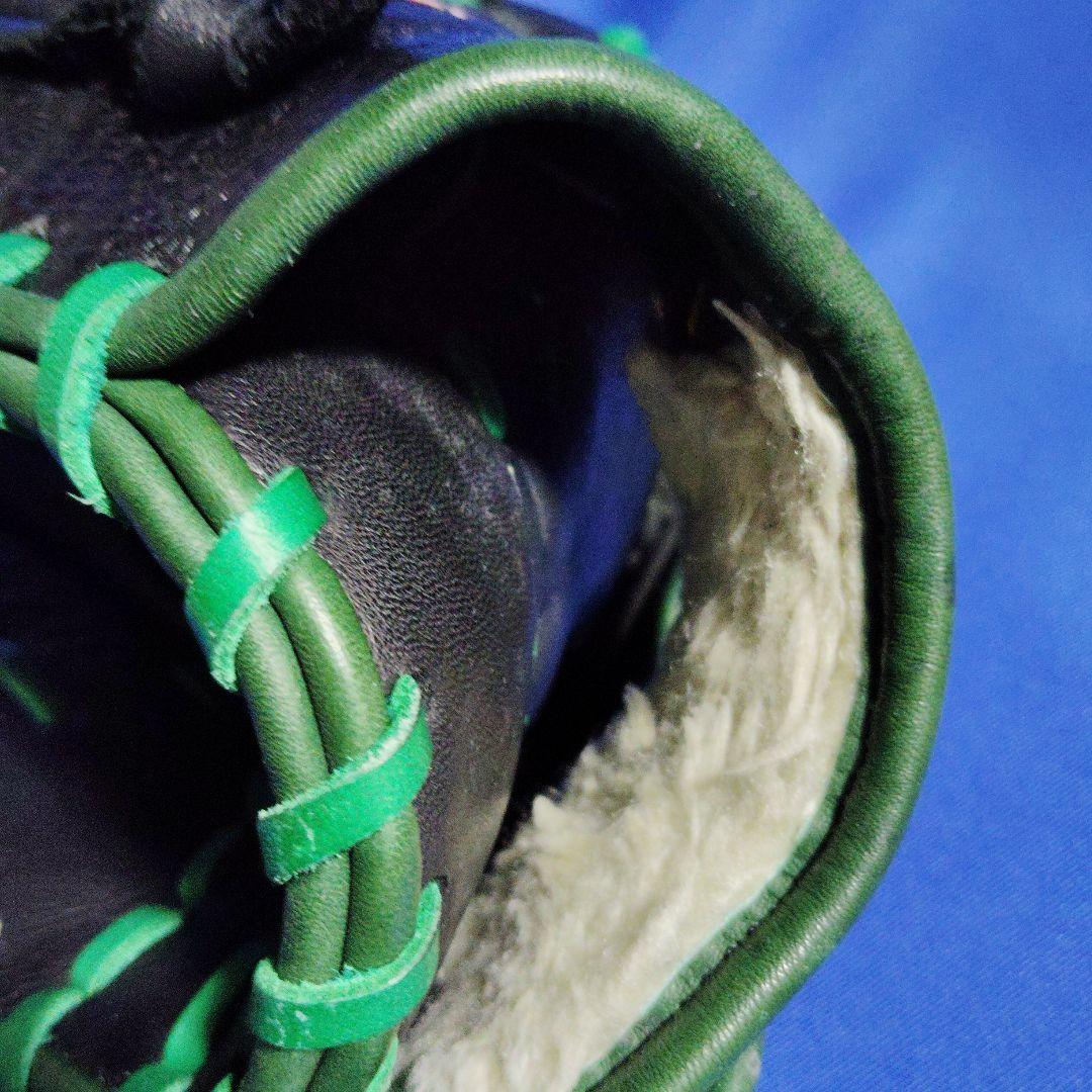 ローリングス 軟式野球グローブ 黒/緑　プロプリファード　左投げ投手用