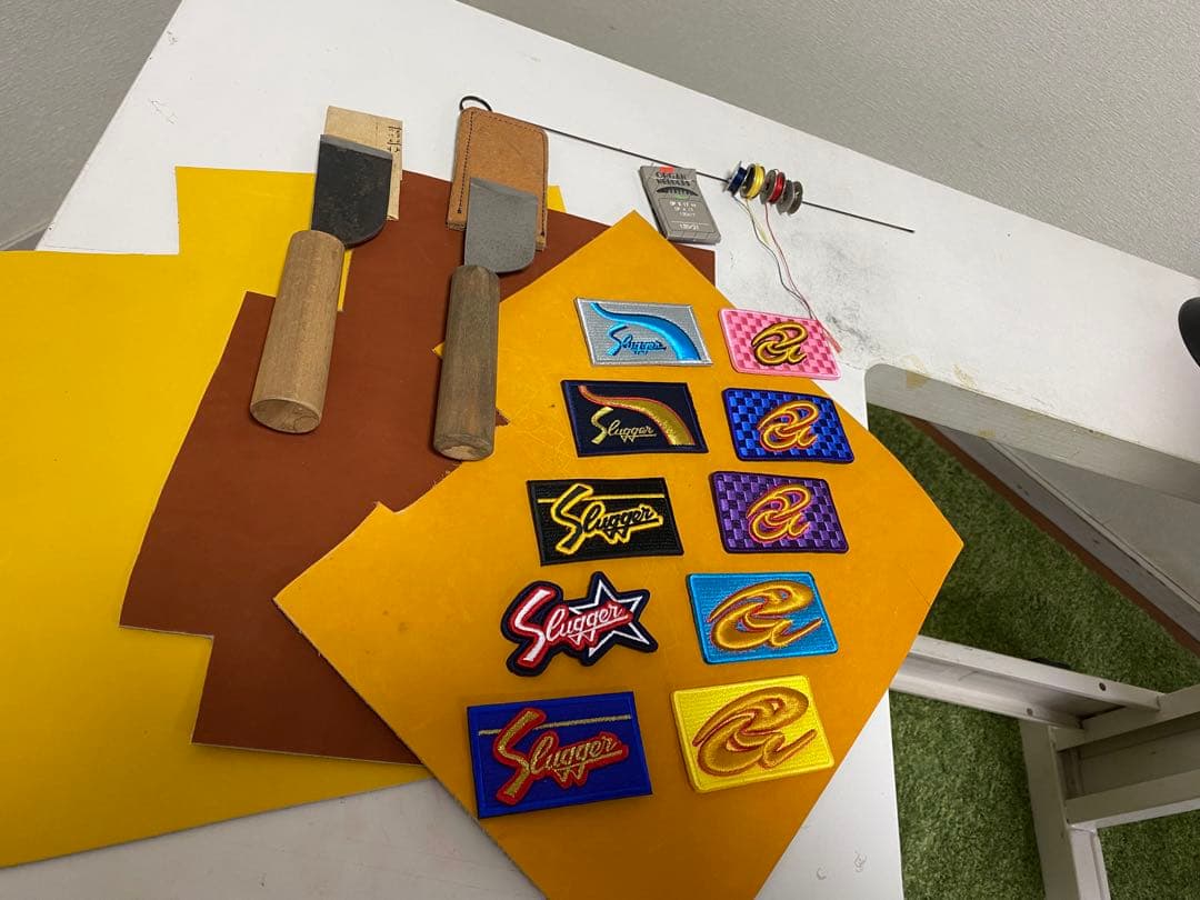 《HAPPO》八方ミシン（手回し）野球グラブのラベル交換に最適！