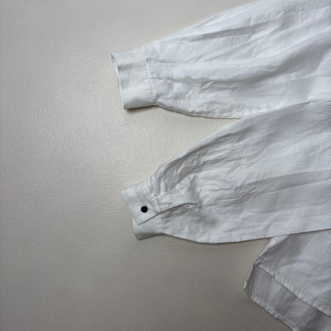 マガリ　シャドーリネン　ラッフル襟　ブラウス