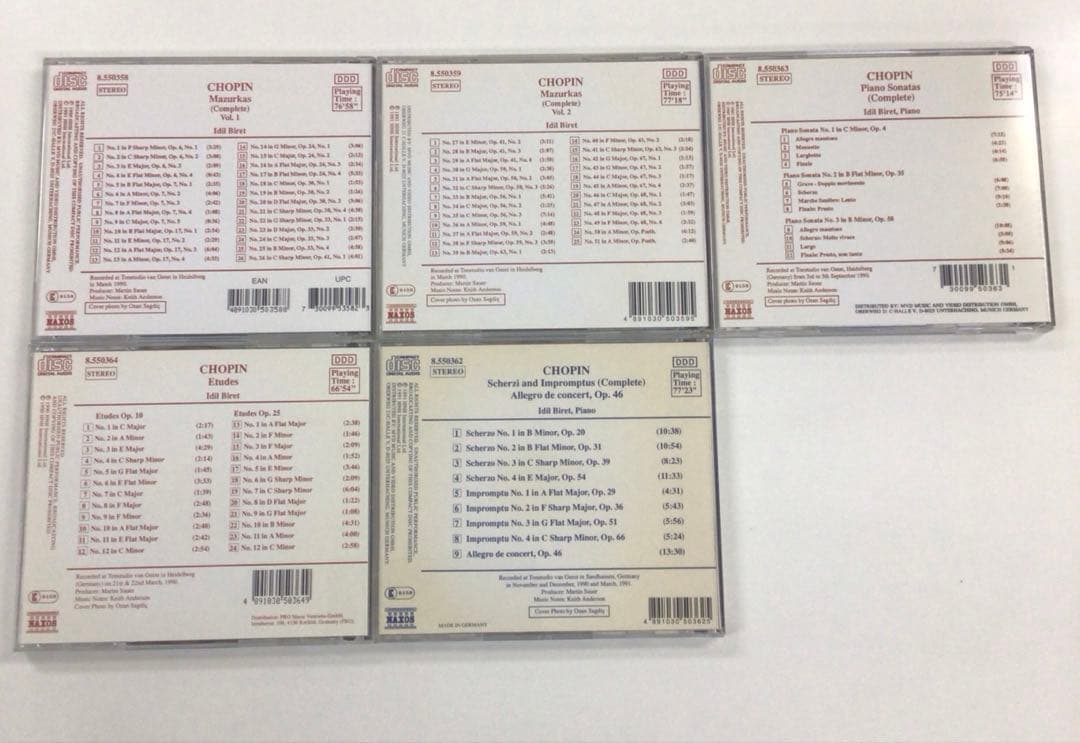 CD CHOPIN Piano Music vol.1～3 3点【動作確認済】