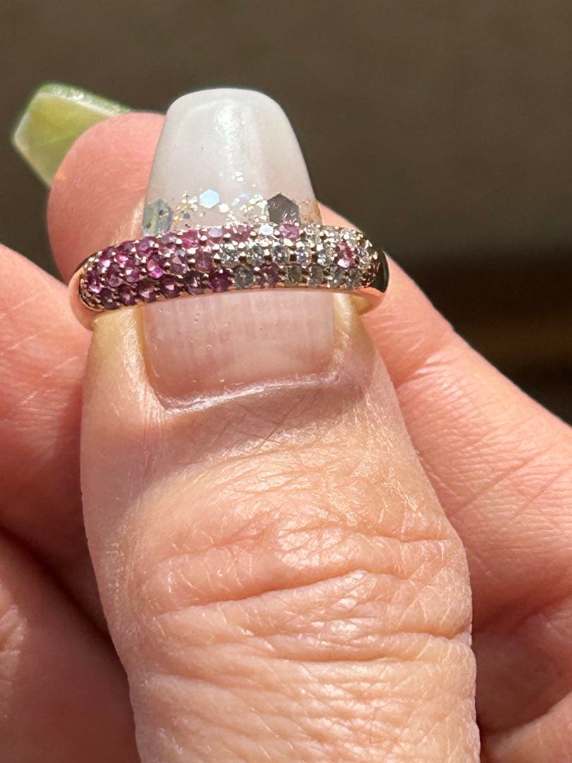 Ponte Vecchio ストーン付きゴールドリング