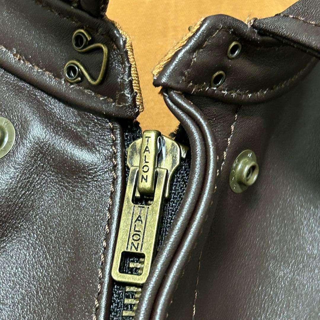 極美品 A-2 FLIGHT JACKET レザー 牛革 フライトジャケット