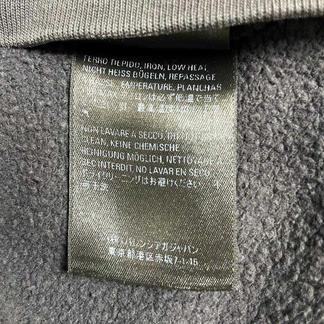 BALENCIAGA バレンシアガ ロゴパーカー ピンクロゴ ブラック M相当