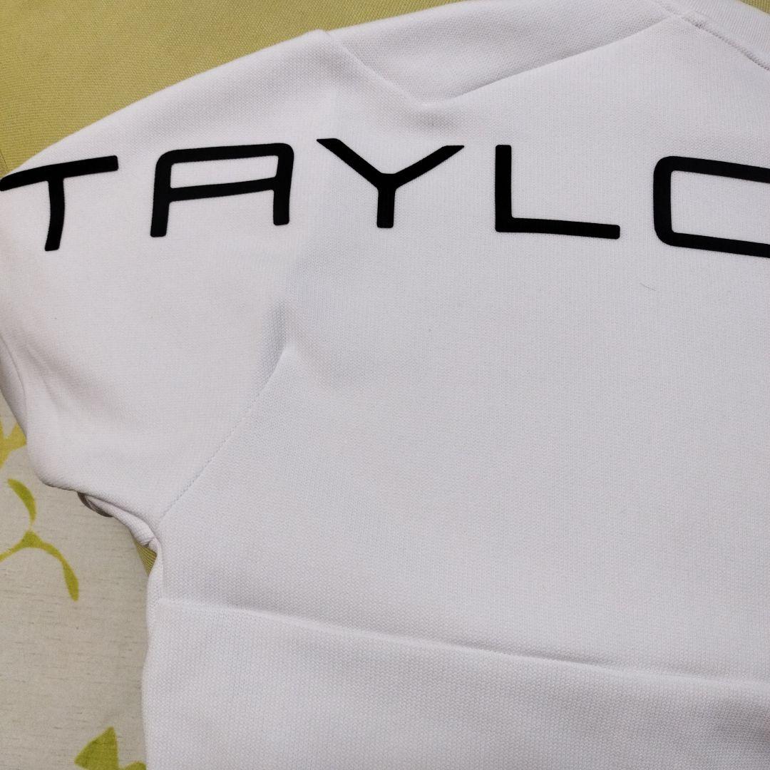 TaylorMade ホワイト 厚手冬素材カットソー、バックプリント