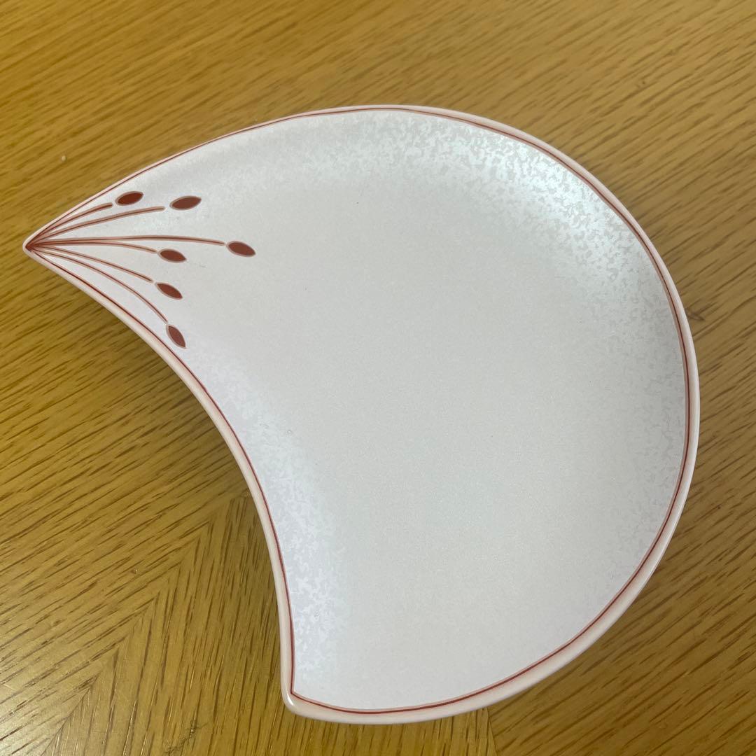 新品未使用‼️有田焼 幸楽窯 白釉銀彩梅花びら 銘々皿5客揃い