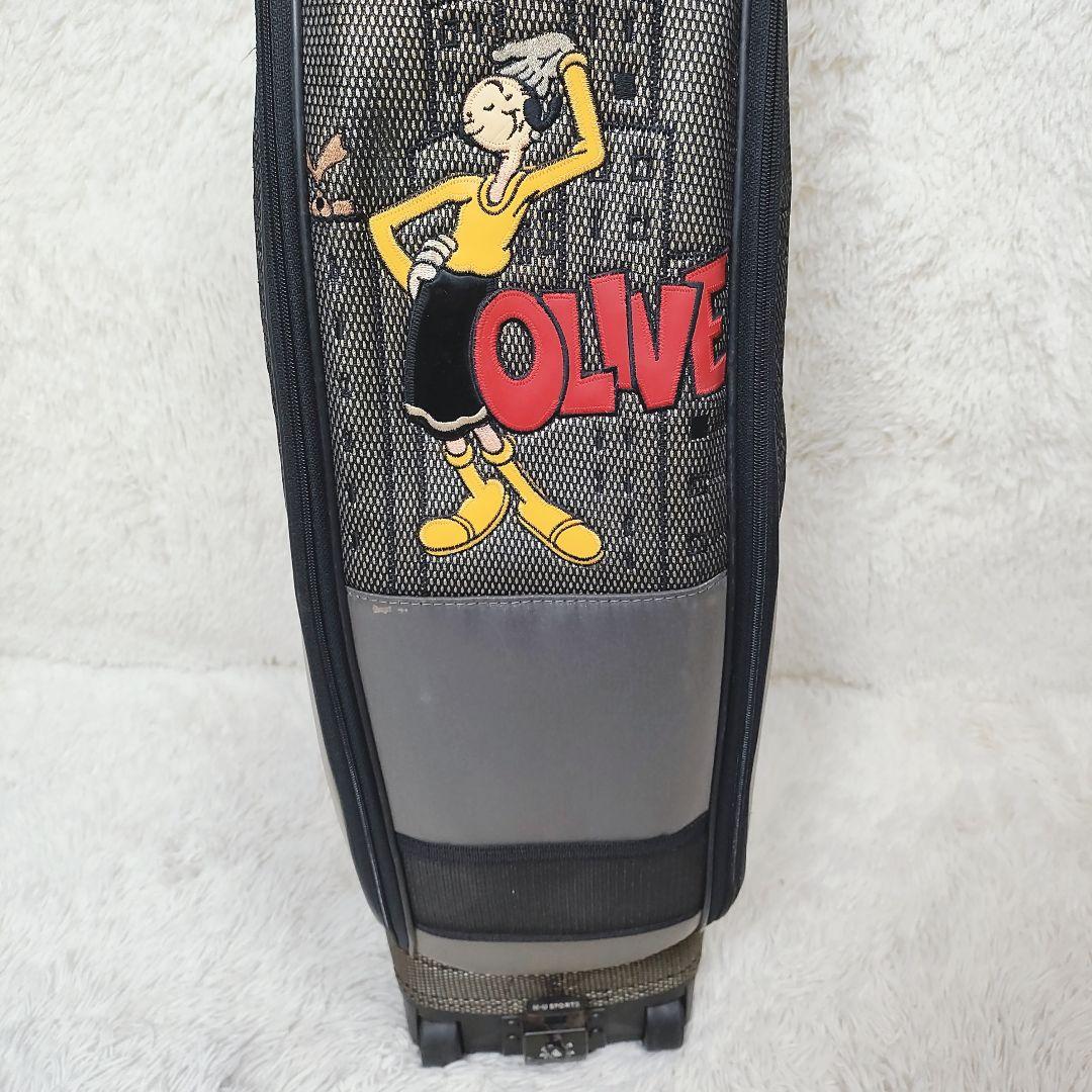 【美品】M.U SPORTS　ポパイ　オリーブOLIVE コラボ　キャディバッグ