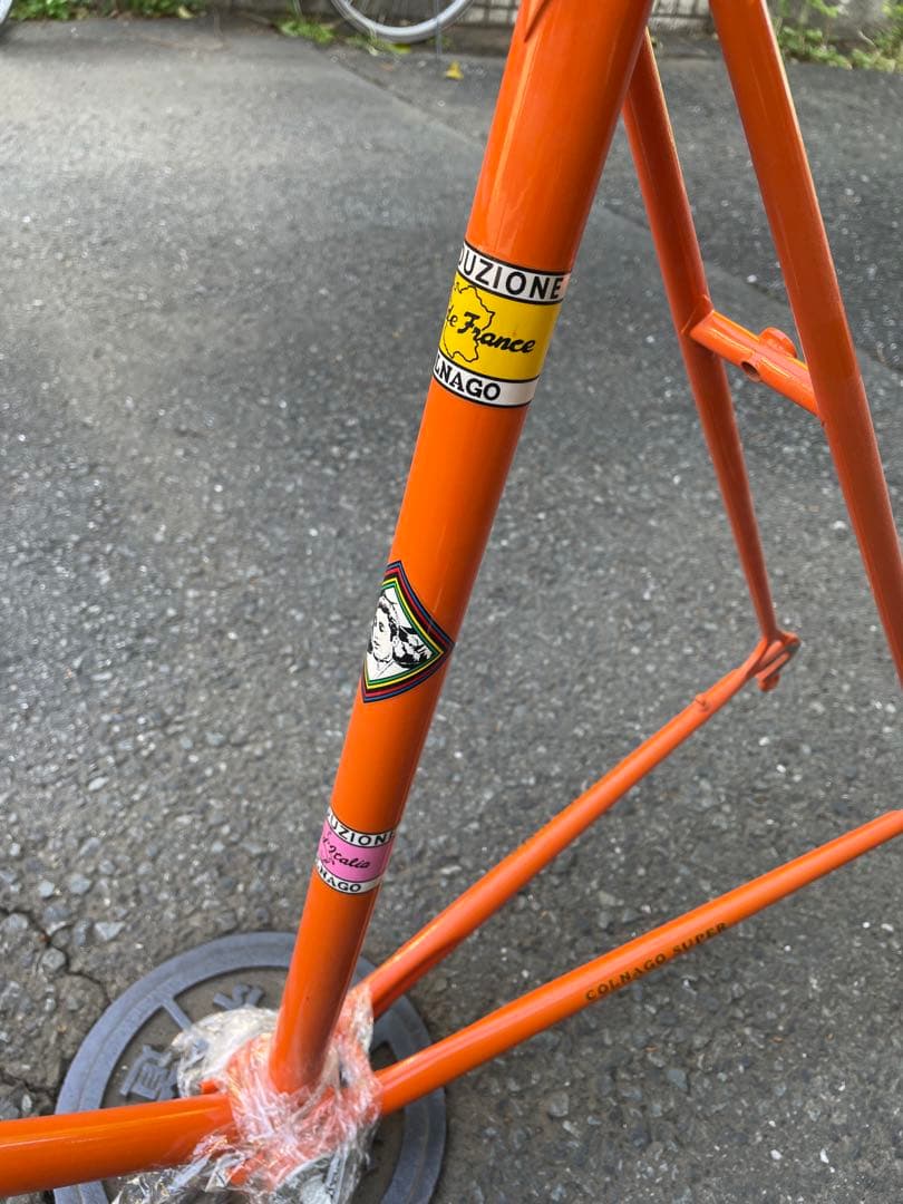 エディメルクス78年コルナゴ　スーパー希少ロードバイクフレームBB.ヘッドパーツ