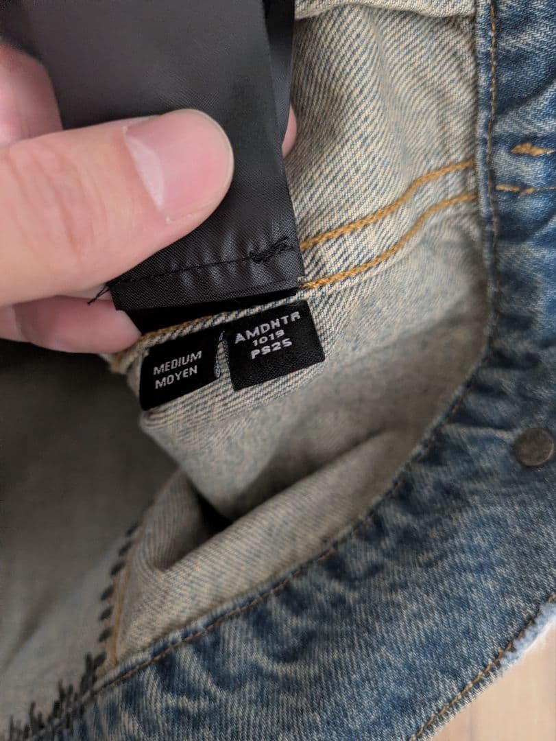 yyy　Amiri/アミリ デニムジャケット パッチ付き　M