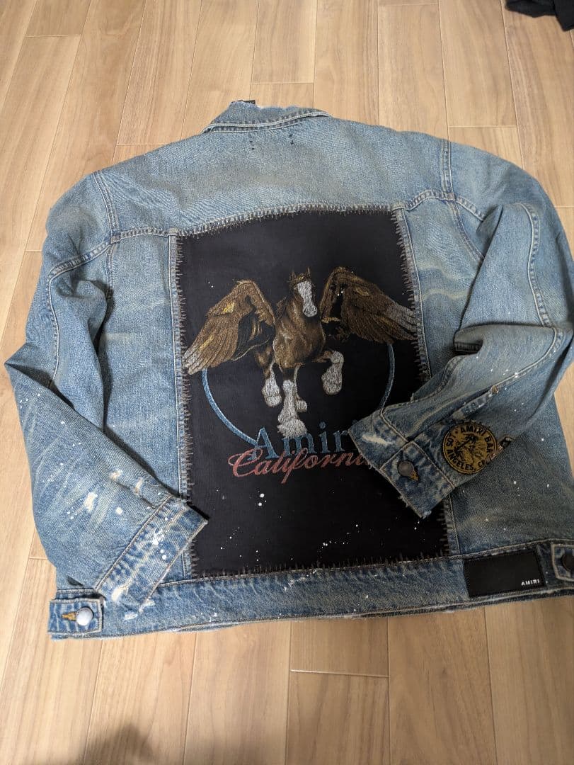yyy　Amiri/アミリ デニムジャケット パッチ付き　M