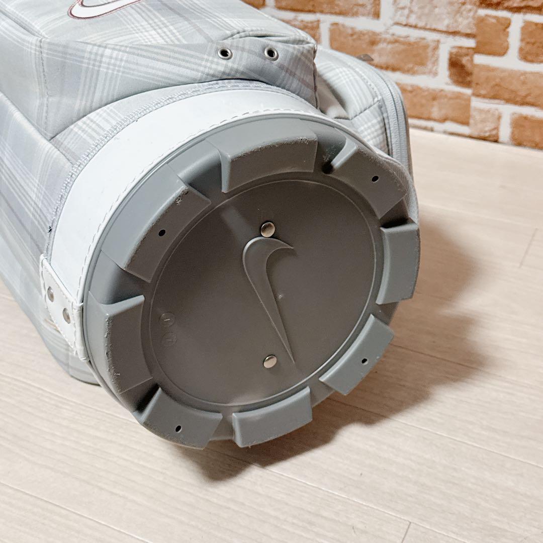 NIKE キャディバッグ　10分割　レディース　チェック　ナイキ　ゴルフ