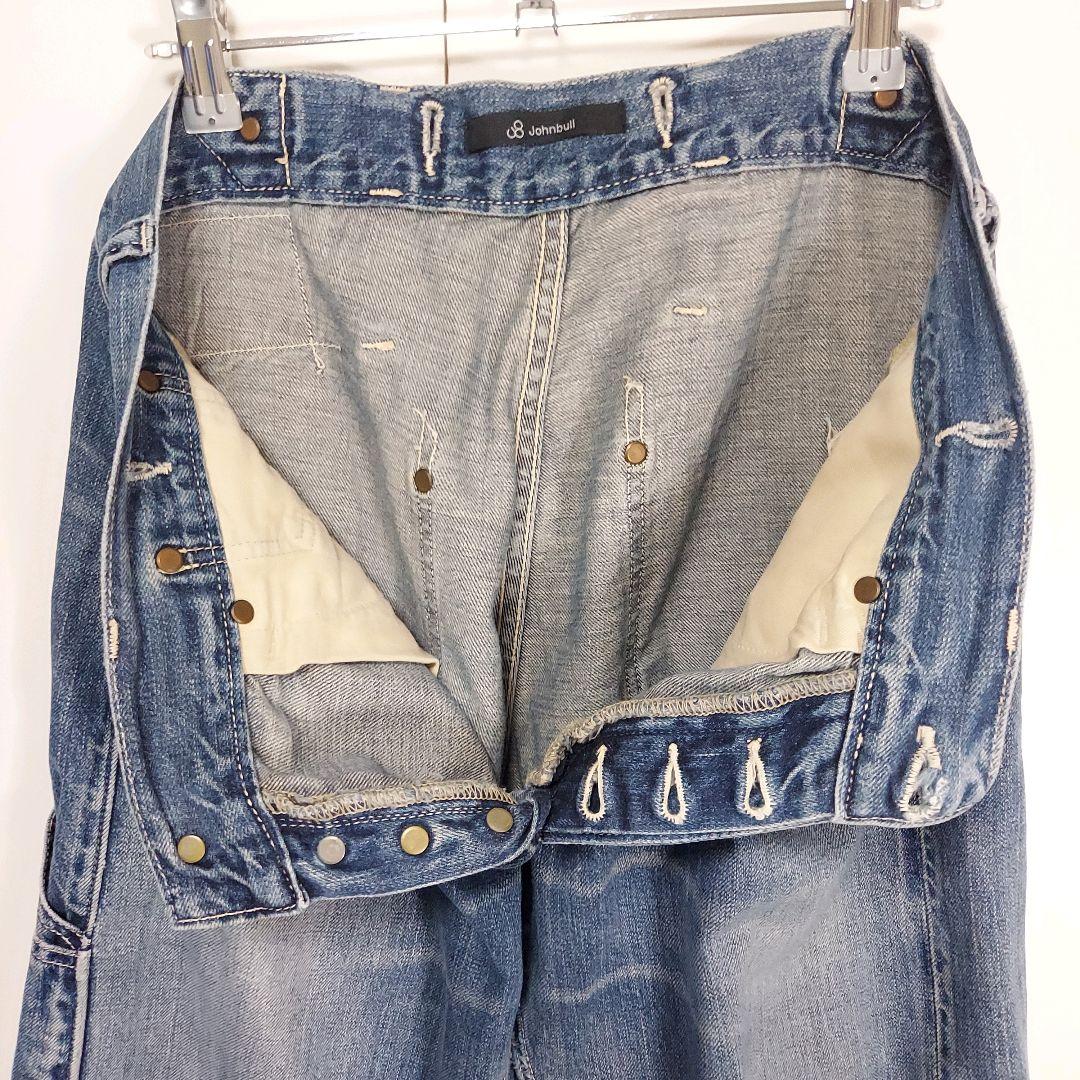 JOHNBULLライトオンスデニムビンテージ加工ペインターパンツ M 大戦