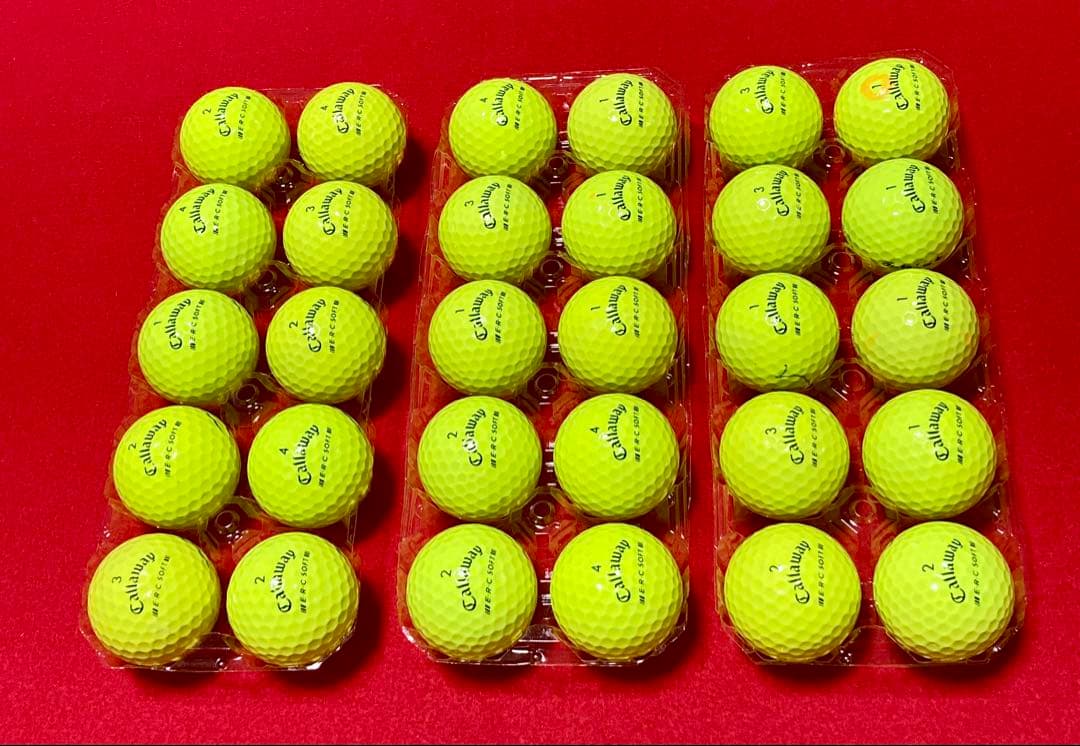M130【中古ボール】キャロウェイ/E•R•C SOFT/トリプル/ 30個黄色