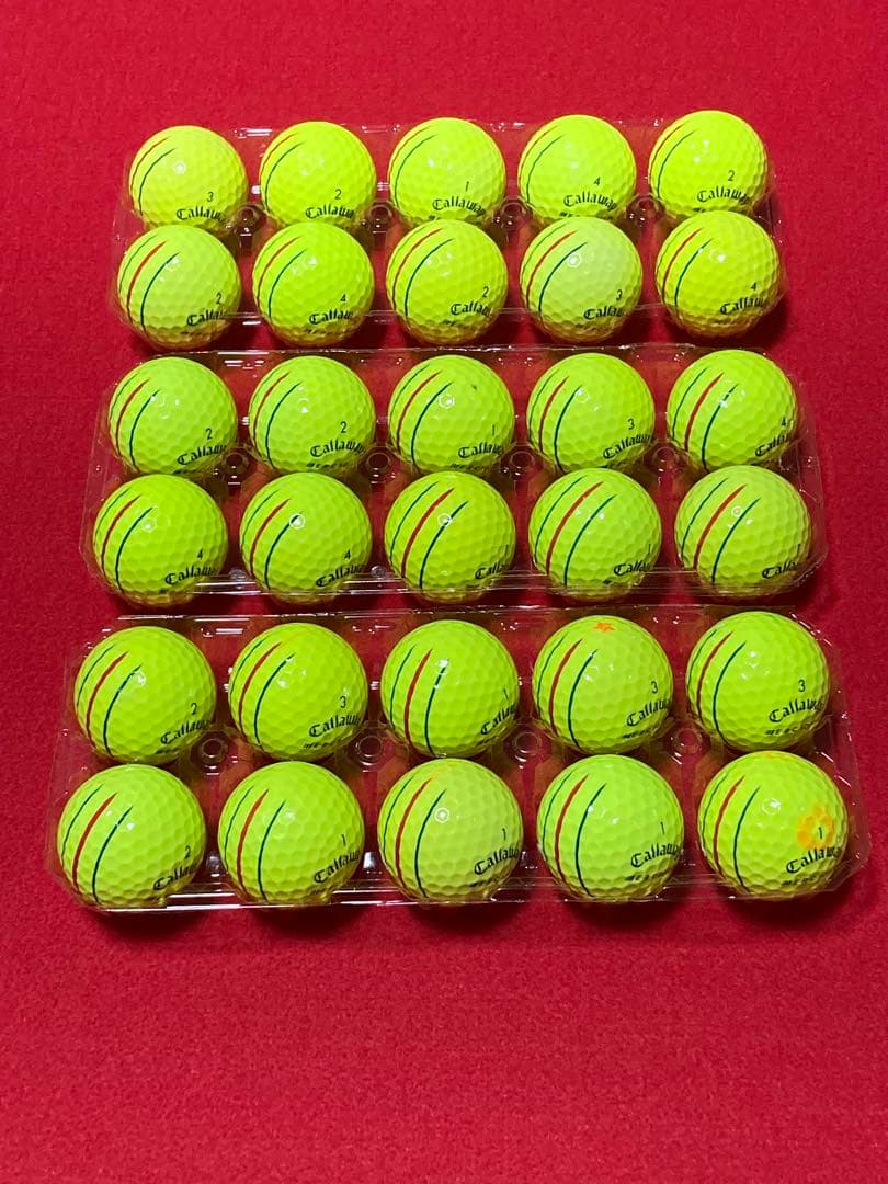 M130【中古ボール】キャロウェイ/E•R•C SOFT/トリプル/ 30個黄色
