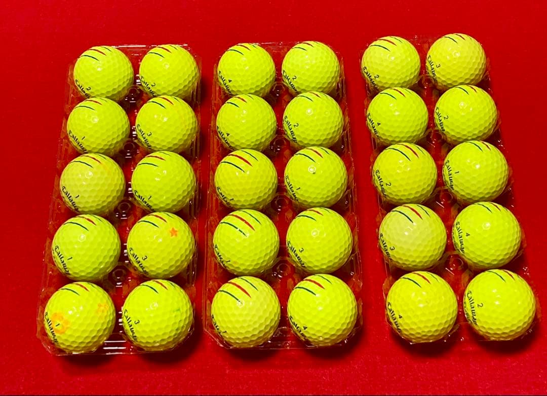 M130【中古ボール】キャロウェイ/E•R•C SOFT/トリプル/ 30個黄色