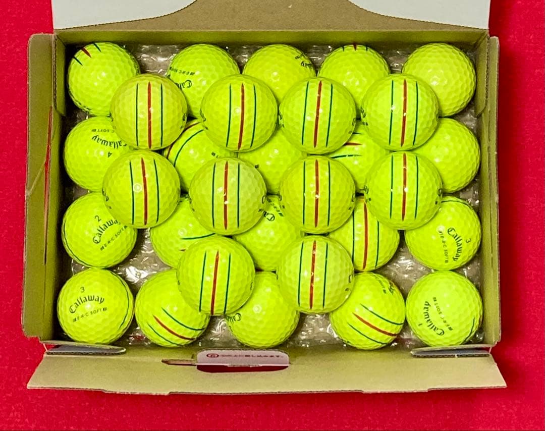 M130【中古ボール】キャロウェイ/E•R•C SOFT/トリプル/ 30個黄色