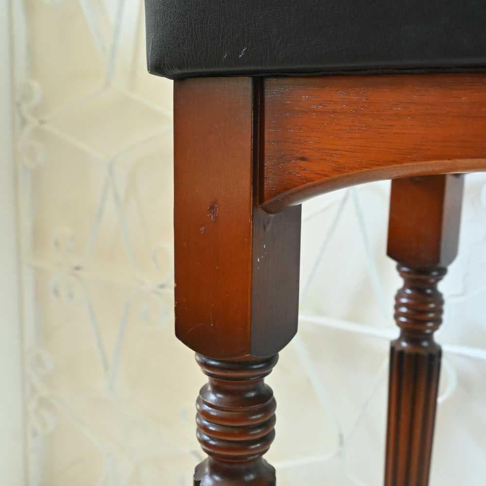 L3705-217 英国ヴィンテージ レザースツール ハイチェア カウンター