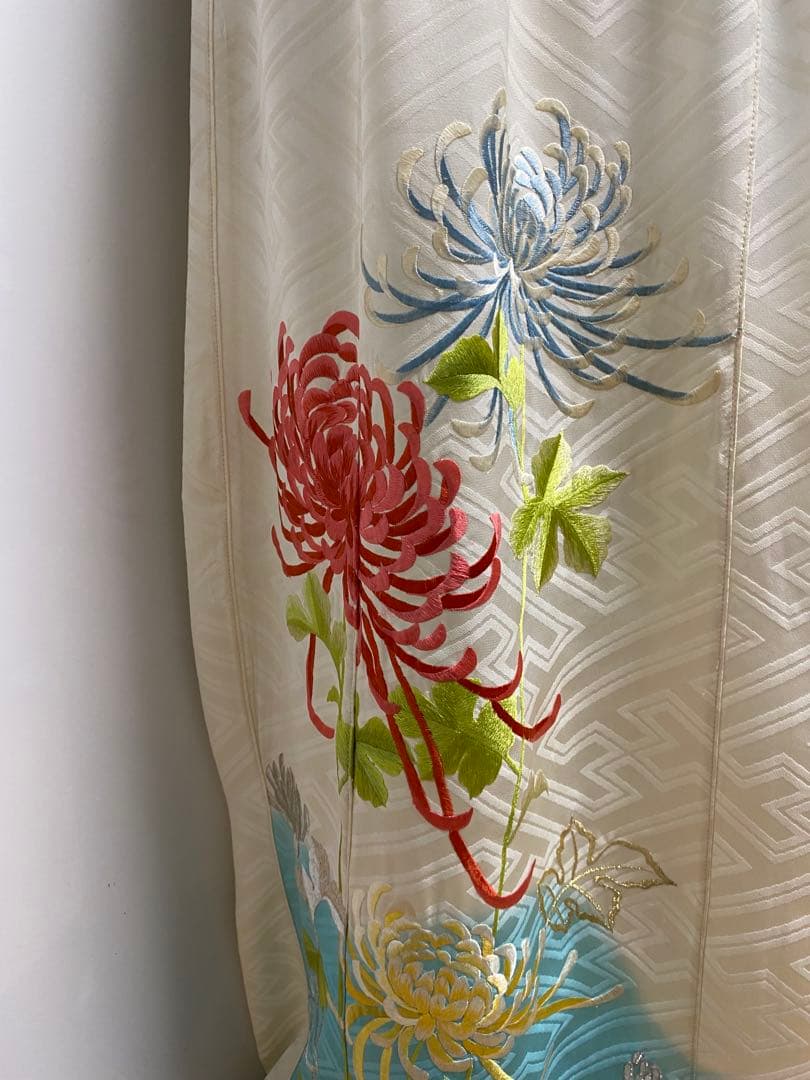 2245&2246 『 Monmo様　確認用』着物リメイク　振袖ワンピース　 S