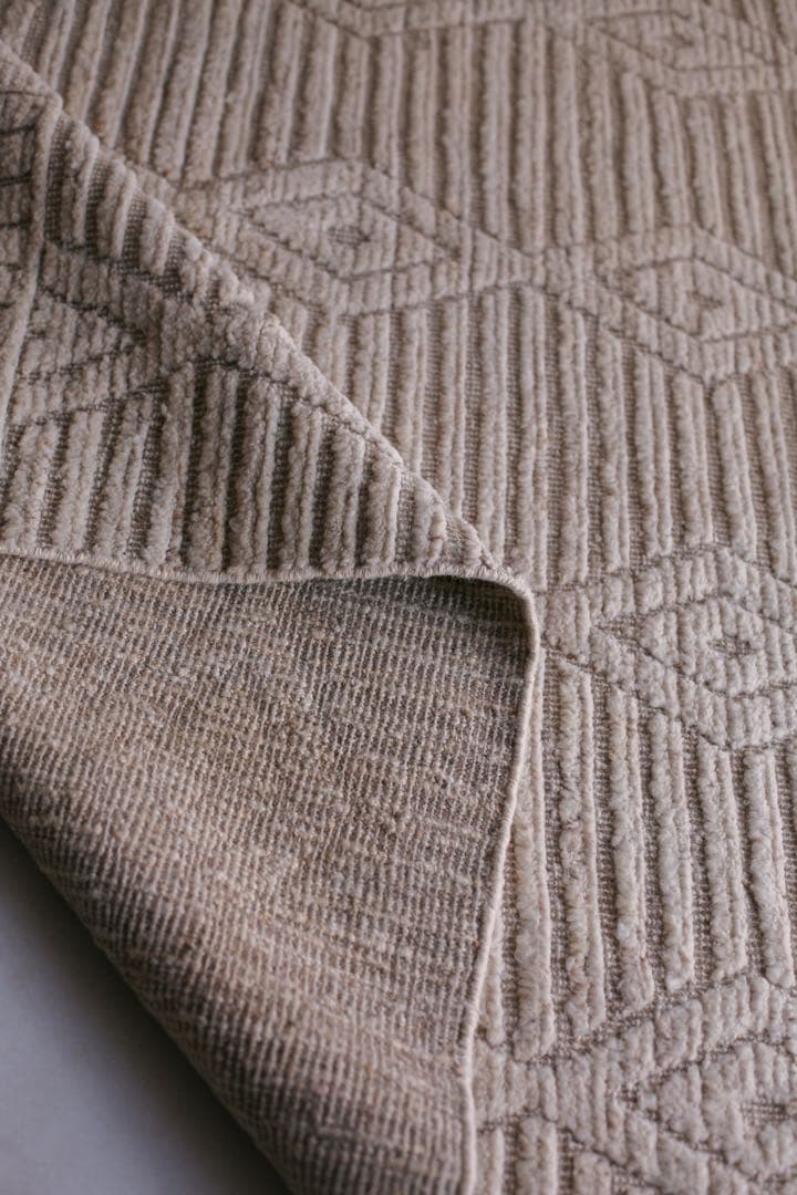 【新品】205cm×148cm リビングサイズ ベニワレン　モロッコ　生成り