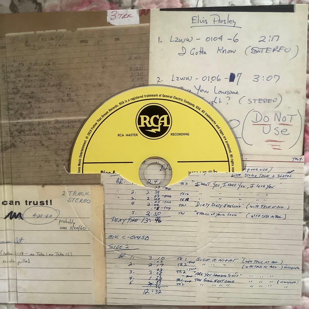 エルヴィスプレスリー【FTDエルヴィス•イズ•バックSessions 】4CD