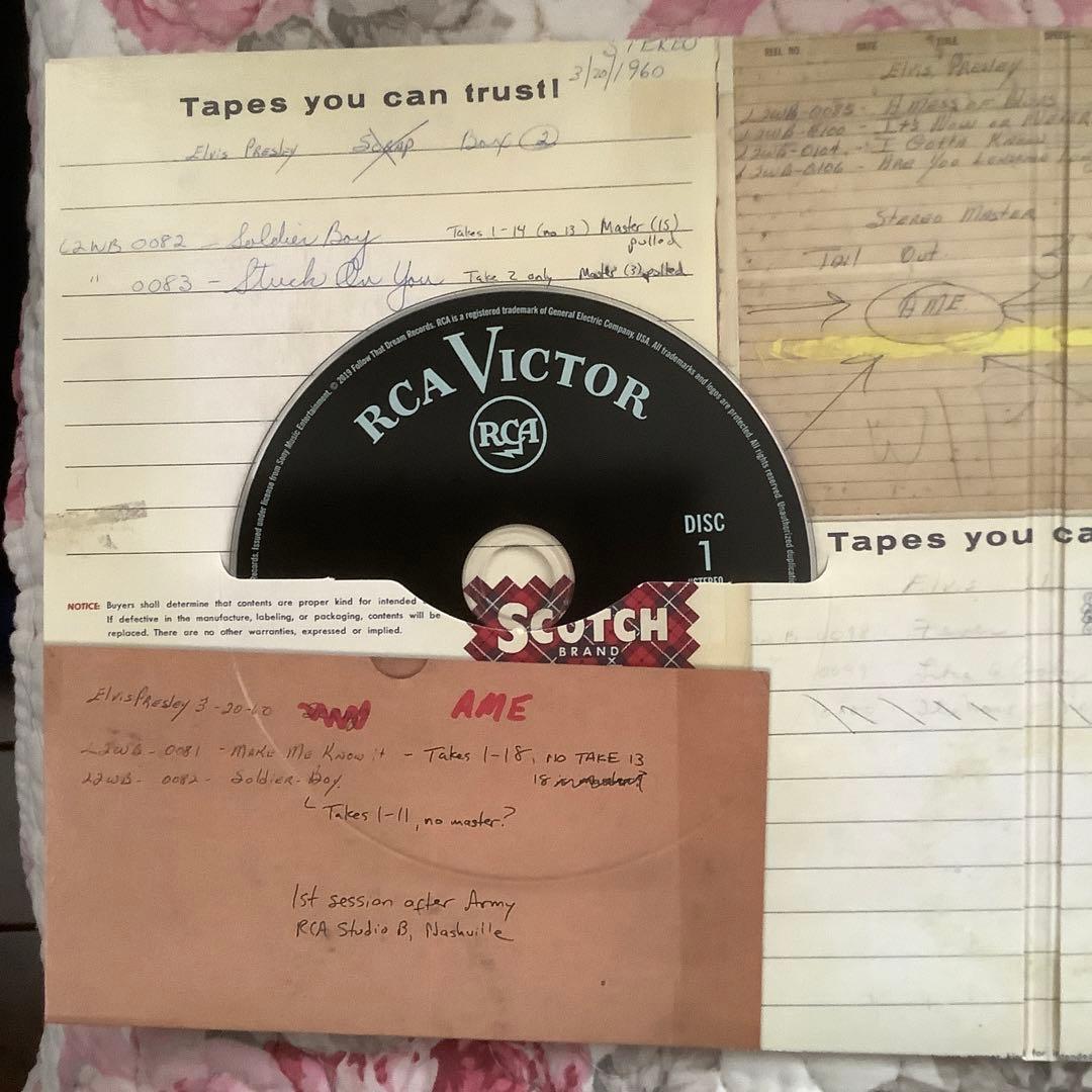 エルヴィスプレスリー【FTDエルヴィス•イズ•バックSessions 】4CD