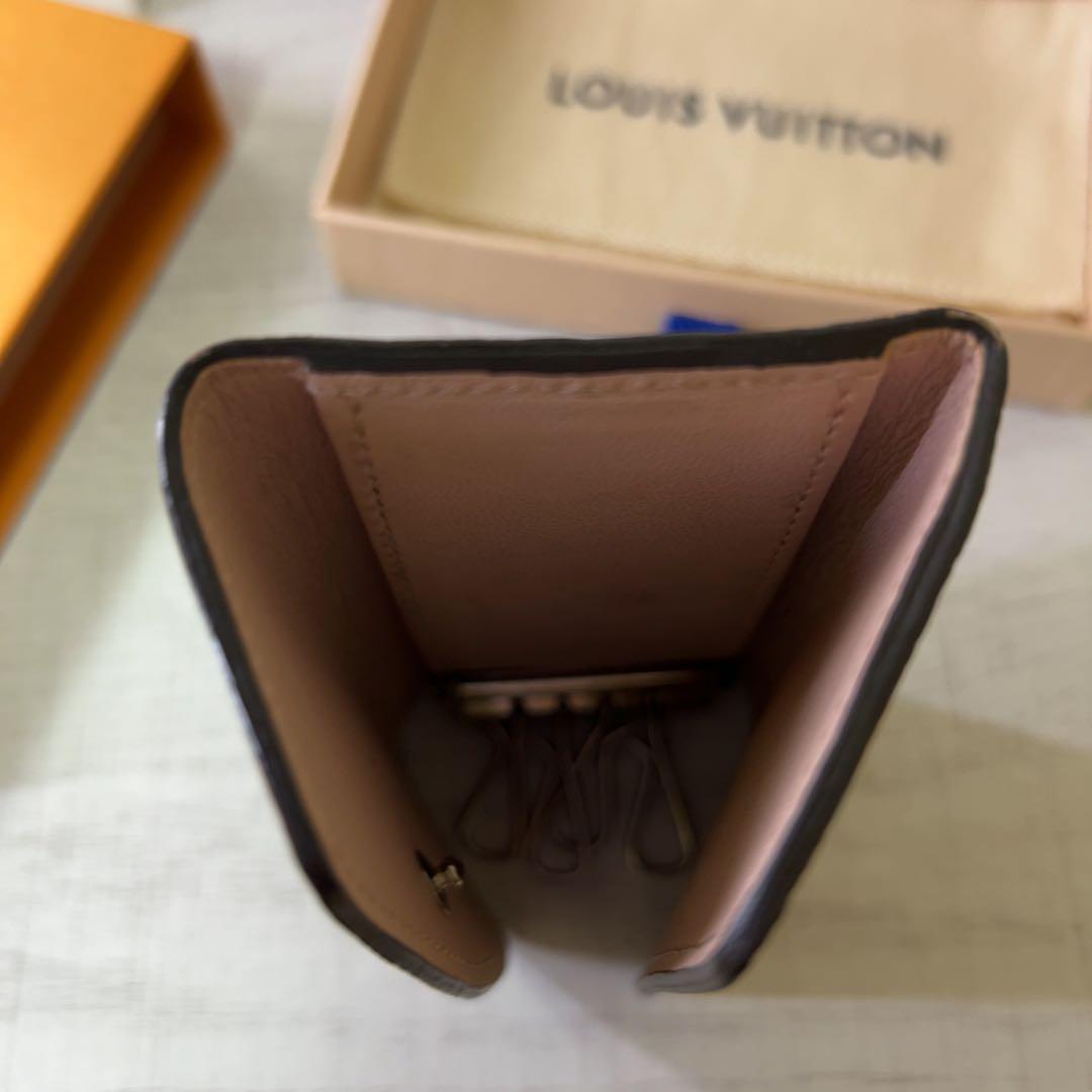 【汚れ有】LOUIS VUITTON ピンク マヒナ モノグラムキーケース