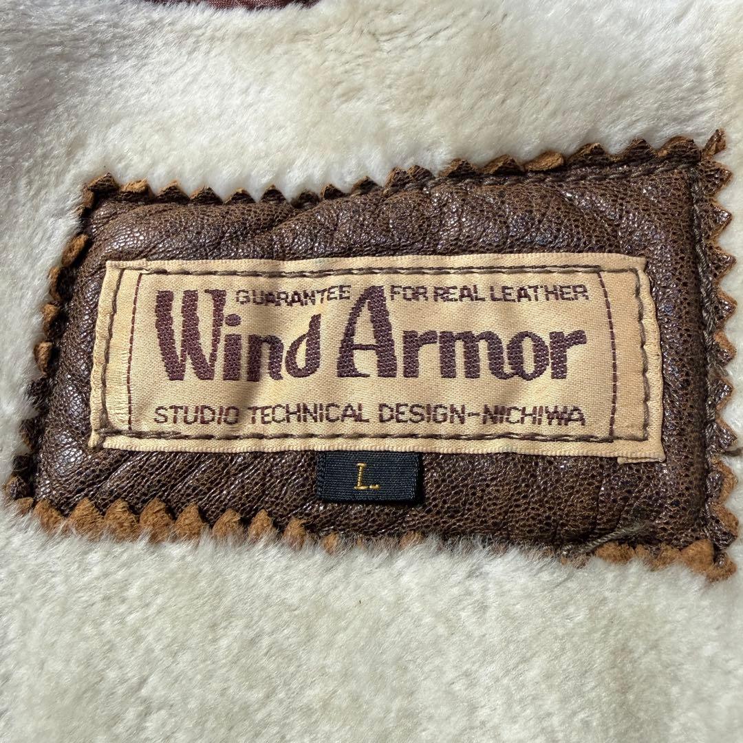 WindArmor A-2 フライトレザージャケット ブラウン M 短丈 羊革
