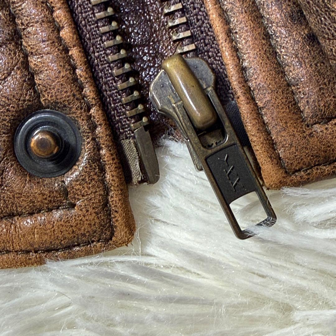 WindArmor A-2 フライトレザージャケット ブラウン M 短丈 羊革