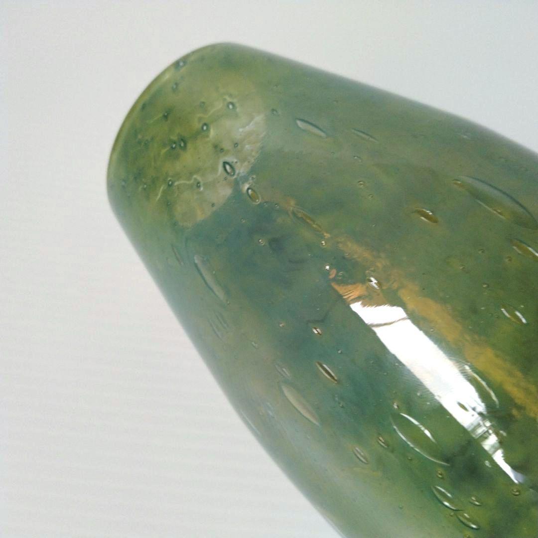 ヘンリーディーン ストロンボリ フラワーベース ガラス 花器 花瓶 17,5cm