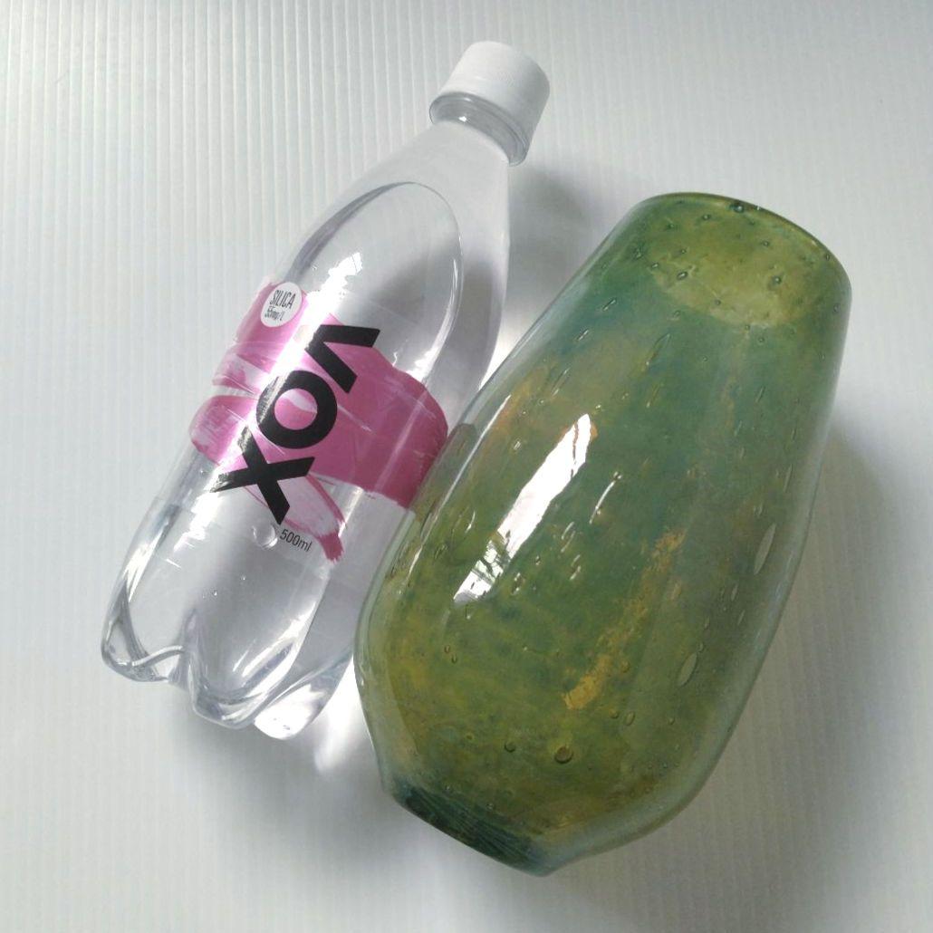 ヘンリーディーン ストロンボリ フラワーベース ガラス 花器 花瓶 17,5cm