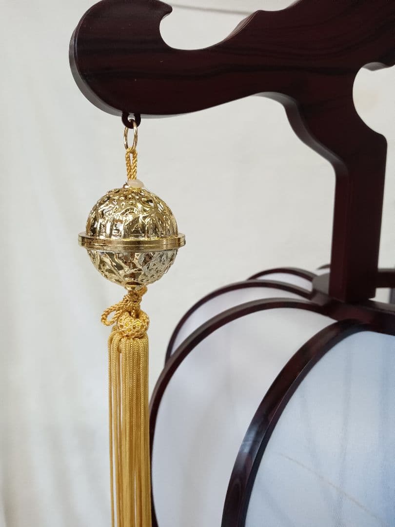 盆提灯　一対　盆飾り　回転灯付き　ペア　盆ちょうちん　日本家屋　仏壇具　和室