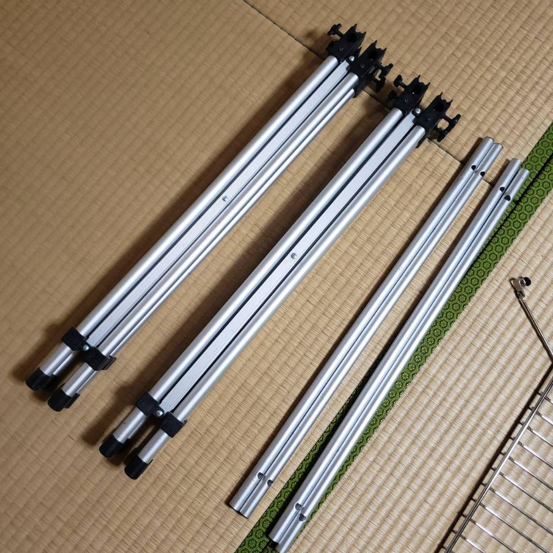 LOGOS アウトドアシンクとキッチンスタンド２つ オプション棚付き