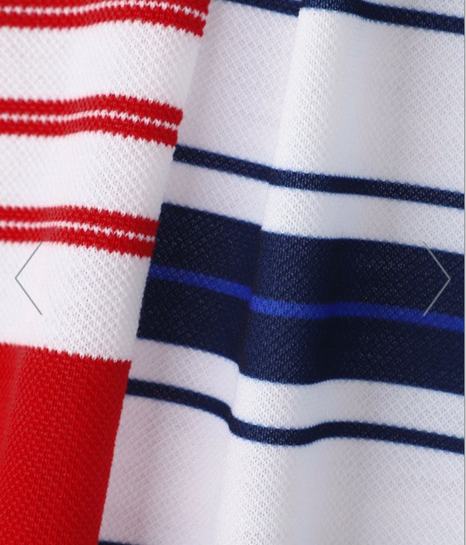 PEARLY GATES Peカノコボーダー半袖ポロシャツサイズ5